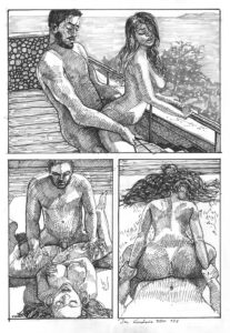 erotic art drawings by Jan Kowalewicz created in 2020