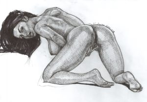 erotic art drawings by Jan Kowalewicz created in 2020